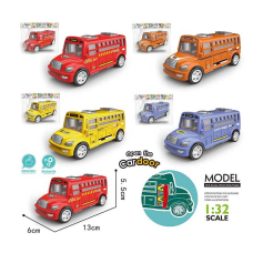Автобус JW 567-066 (360/2) 4 види, шкільний автобус, інерція, в пакеті, ВИДАЄТЬСЯ ТІЛЬКИ МІКС ВИДІВ