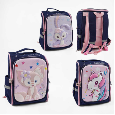 Рюкзак C 65500 (50) розміри: 28х16х37 см, 2 відділення, 2 кишені, на блискавці, в пакеті, ВИДАЄТЬСЯ ТІЛЬКИ МІКС ВИДІВ