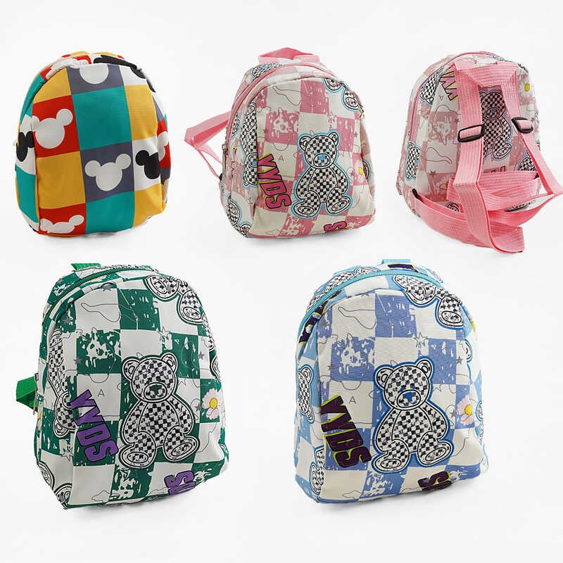 Рюкзак C 68114 (300) висота - 18, 5 см, одне відділення, регульовані ремінці, ручка-тримач, ВИДАЄТЬСЯ ТІЛЬКИ МІКС ВИДІВ, у пакеті