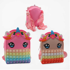 Рюкзак C 69399 (120) ВИДАЄТЬСЯ ТІЛЬКИ МІКС ВИДІВ, силіконовий, попіт, в пакеті