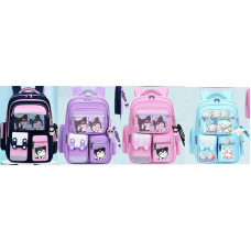 Рюкзак C 72850 (50) 4 види, 29х12х41 см, ортопедична спинка, 2 відділення, 2 бокові й 3 передні кишені, регульовані ремінці, брелок, значки, в пакеті, ВИДАЄТЬСЯ МІКС 