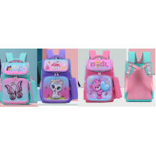 Рюкзак C 72899 (120) розмір: 27х14х44 см, 1 відділення, 3 кишені, на блискавці, пластикові вставки, пенал, в пакеті, ВИДАЄТЬСЯ МІКС ВИДІВ