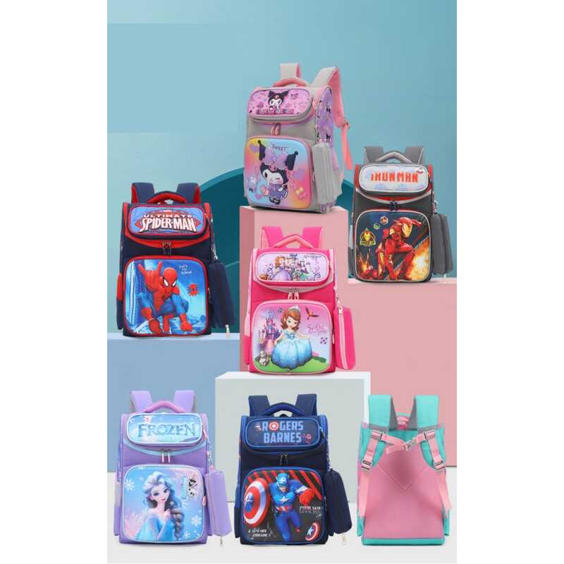 Рюкзак C 72913 (120)  розмір: 30х20х40 см, герой, 1 відділення, 4 кишені, регульовані лямки, на блискавці, в пакеті,  ВИДАЄТЬСЯ ТІЛЬКИ МІКС ВИДІВ