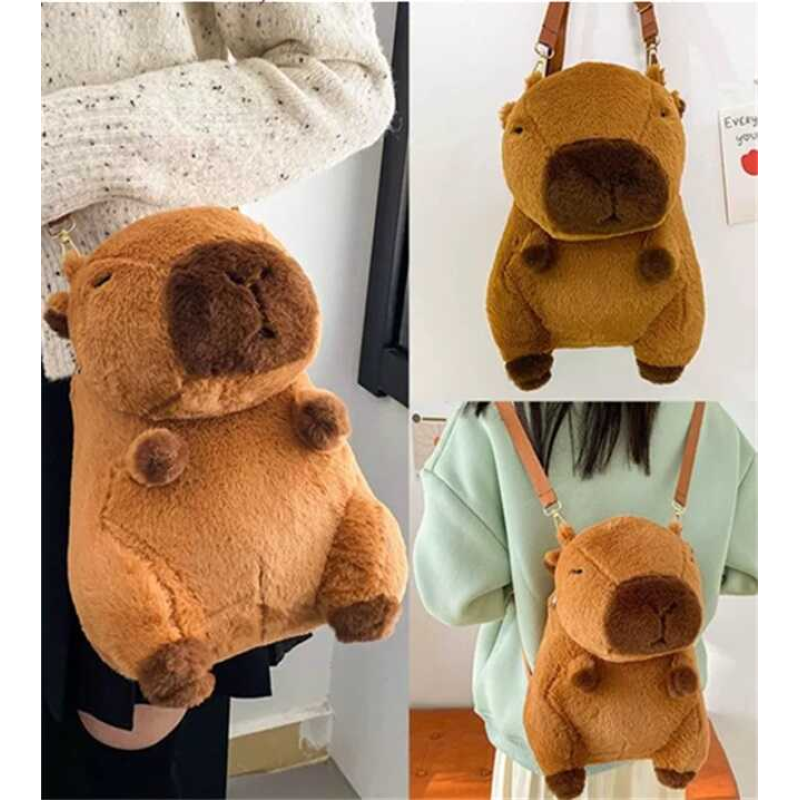 Рюкзак M 18211 (200) “Капібара, висота: 27 см, 1 відділення, регульована довжина лямок