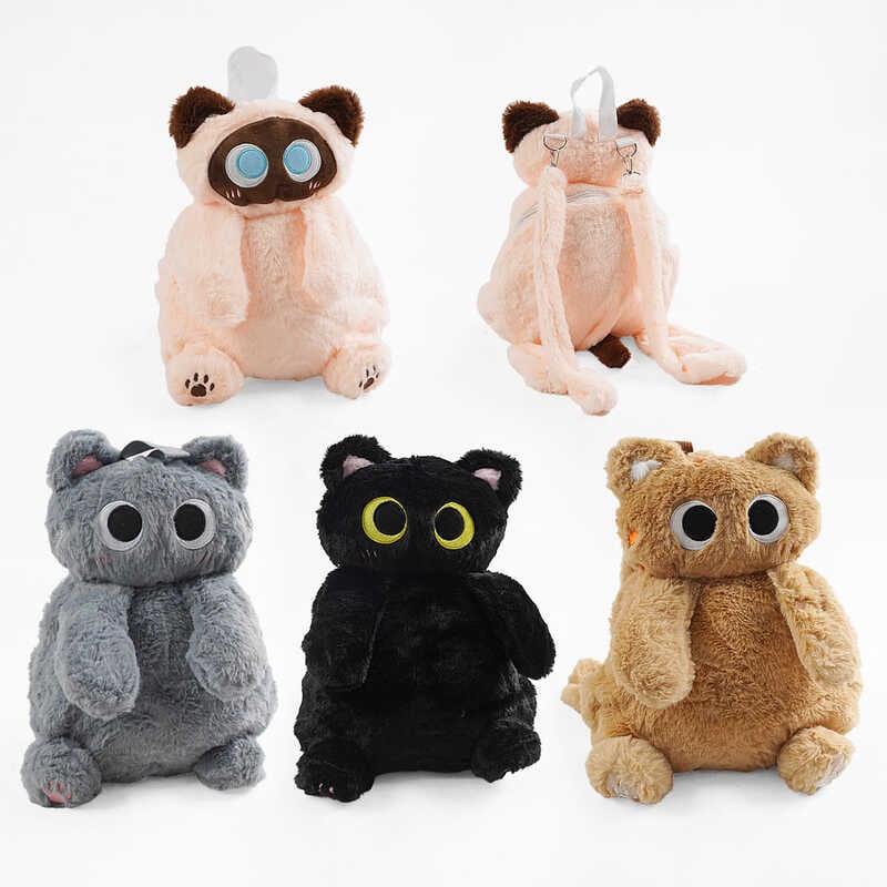 Рюкзак M 18289 (200) “Котик“, висота 35см, 1 містке відділення, знімні регульовані ремінці, ВИДАЄТЬСЯ МІКС ВИДІВ