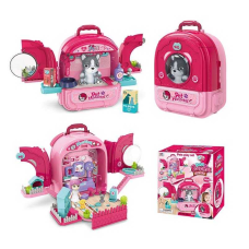 Рюкзак з улюбленцем 008-997-1 (12) полички, медичне приладдя, будиночок, фігурки песиків, фігурка дівчинки, лямки для рюкзака, в коробці