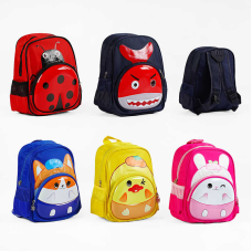 Рюкзак С 62541 (40) 5 видів, 2 відділення, пластикові вставки, в пакеті, ВИДАЄТЬСЯ ТІЛЬКИ МІКС ВИДІВ