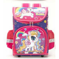 Рюкзак шкільний каркасний С 43559 (36) 3D принт, 1 відділення, 3 кармани, ортопедична спинка, в пакеті