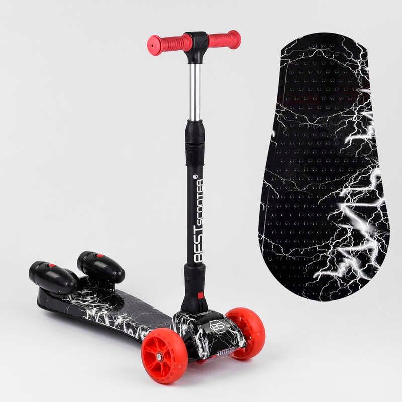 Самокат “Best Scooter“ MAXI“ 80542 з парогенератором (4) МУЗИКА, ДИМ, ТУРБІНИ, пластмасовий, колеса PU 120х40мм, складне алюмінієве кермо, в коробці Самокат “Best Scooter“ MAXI“ 80542 з парогенератором (4) МУЗИКА, ДИМ, ТУРБІНИ, пластмасовий, колеса PU 120х40мм, складне алюмінієве кермо, в коробці