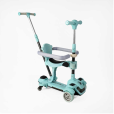 Самокат 5в1 “Skyper“ BT-12240 (4) колеса PU125х40мм зі світлом, укр озвучування та підсвічування платформи, з ДОП. КОЛЕСАМИ, захисний бампер, в коробці