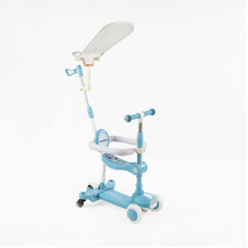 Самокат 5в1 “Skyper“ BT-41722 (8) колеса PU125х40мм зі світлом, укр озвучування та підсвічування платформи,с ДОП. КОЛЕСАМИ, захисний бампер, в коробці