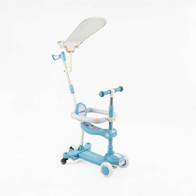 Самокат 5в1 “Skyper“ BT-41722 (8) колеса PU125х40мм зі світлом, укр озвучування та підсвічування платформи,с ДОП. КОЛЕСАМИ, захисний бампер, в коробці