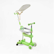 Самокат 5в1 “Skyper“ BT-52309 (8) колеса PU125х40мм зі світлом, укр озвучування та підсвічування платформи,с ДОП. КОЛЕСАМИ, захисний бампер, в коробці