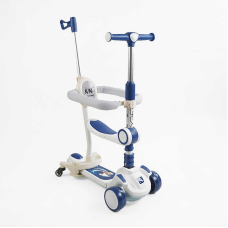 Самокат 5в1 “Skyper“ GH-51784 (4) колеса PU125х40мм зі світлом, укр озвучування та підсвічування платформи,с ДОП. КОЛЕСАМИ, захисний бампер, в коробці