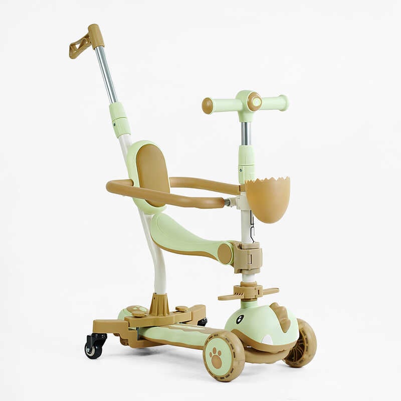 Самокат 5в1 “Skyper“ GL-09813 (6) колеса PU 125х40мм зі світлом, УКР. МУЗИКА та підсвічування платформи, с ДОП. КОЛЕСАМИ, захисний бампер, в коробці