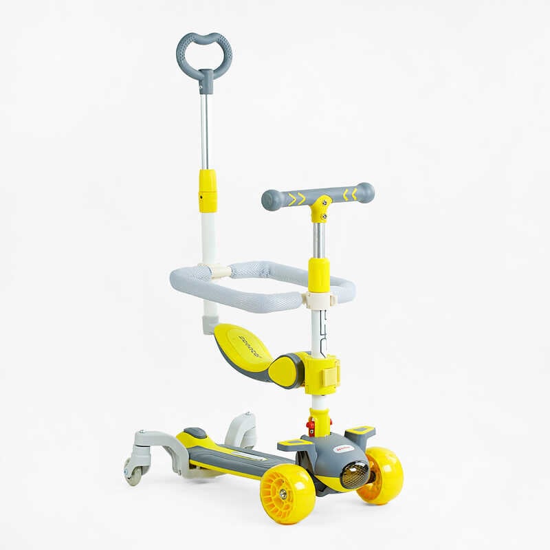 Самокат 5в1 “Skyper“ J-06118 (6) колеса PU 125х40мм зі світлом, музика та підсвічування платформи, з ДОП. КОЛЕСАМИ, захисний бампер, в коробці Самокат 5в1 “Skyper“ J-06118 (6) колеса PU 125х40мм зі світлом, музика та підсвічування платформи, з ДОП. КОЛЕСАМИ, захисний бампер, в коробці