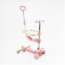 Самокат 5в1 “Skyper“ RT-10247 (6) колеса PU125х40мм зі світлом, укр озвучування та підсвічування платформи, з ДОП. КОЛЕСАМИ, захисний бампер, в коробці