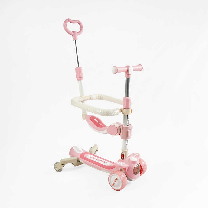 Самокат 5в1 “Skyper“ RT-10247 (6) колеса PU125х40мм зі світлом, укр озвучування та підсвічування платформи, з ДОП. КОЛЕСАМИ, захисний бампер, в коробці