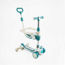 Самокат 5в1 “Skyper“ RT-12615 (6) колеса PU125х40мм зі світлом, укр озвучування та підсвічування платформи, з ДОП. КОЛЕСАМИ, захисний бампер, в коробці