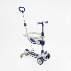 Самокат 5в1 “Skyper“ RT-13409 (6) колеса PU125х40мм зі світлом, укр озвучування та підсвічування платформи, з ДОП. КОЛЕСАМИ, захисний бампер, в коробці