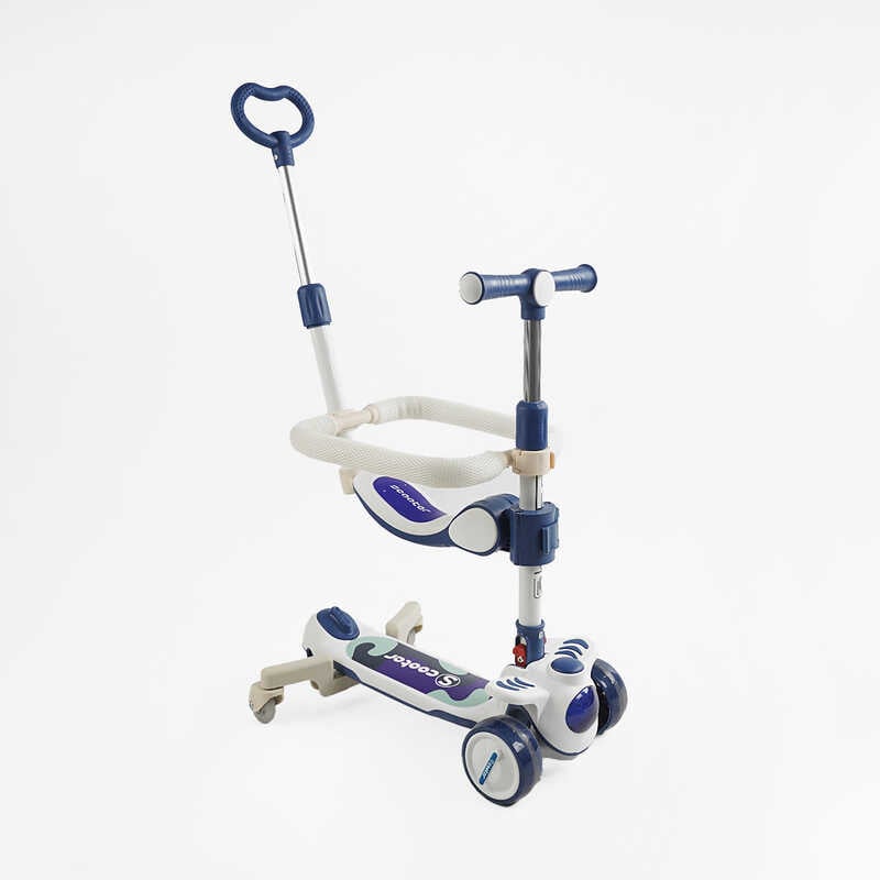 Самокат 5в1 “Skyper“ RT-13409 (6) колеса PU125х40мм зі світлом, укр озвучування та підсвічування платформи, з ДОП. КОЛЕСАМИ, захисний бампер, в коробці