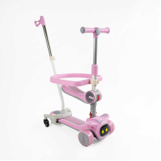 Самокат 5в1 “Skyper“ TY-1061 (6) колеса PU 125х40мм зі світлом, укр озвучування та підсвічування платформи, з ДОП. КОЛЕСАМИ, захисний бампер, в коробці