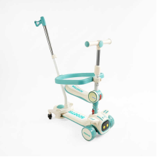 Самокат 5в1 “Skyper“ TY-2175 (6) колеса PU 125х40мм зі світлом, укр озвучування та підсвічування платформи, з ДОП. КОЛЕСАМИ, захисний бампер, в коробці