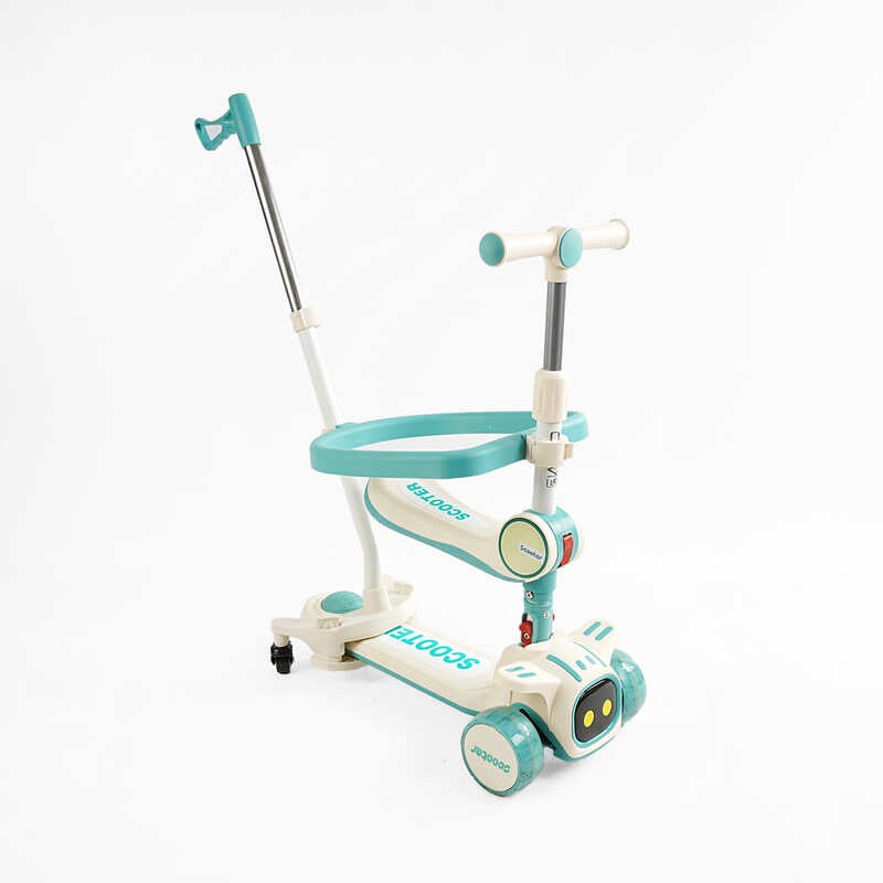 Самокат 5в1 “Skyper“ TY-2175 (6) колеса PU 125х40мм зі світлом, укр озвучування та підсвічування платформи, з ДОП. КОЛЕСАМИ, захисний бампер, в коробці