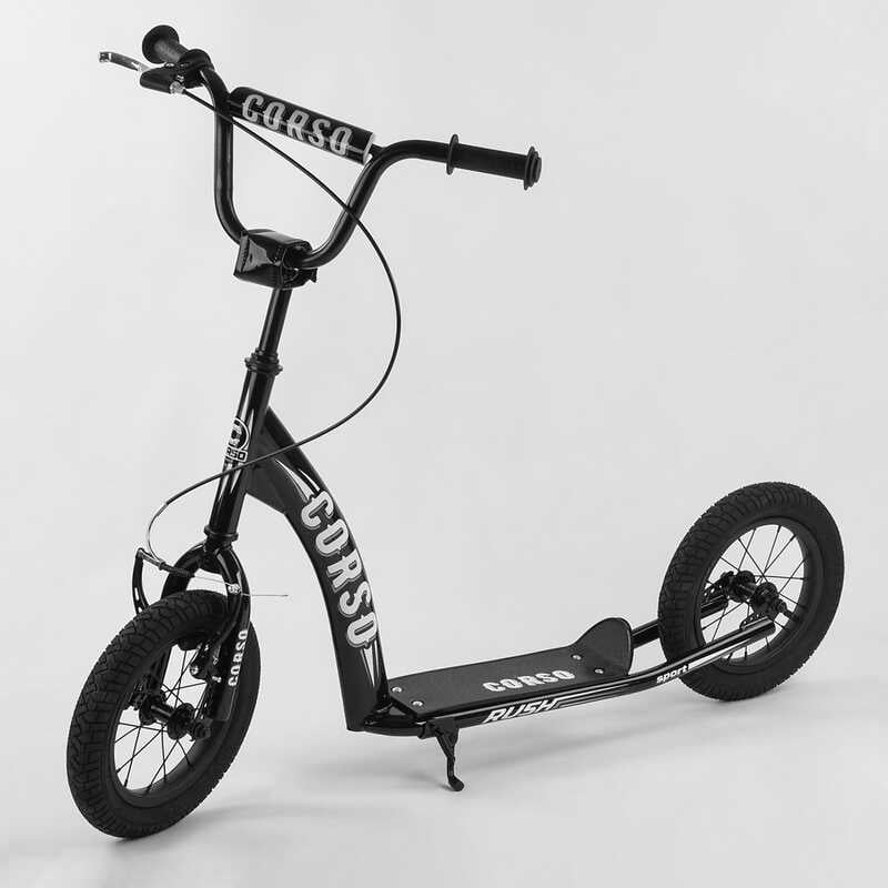 Самокат CR-T 1707 (1) “Corso“ колеса надувні 12``, ручне переднє гальмо