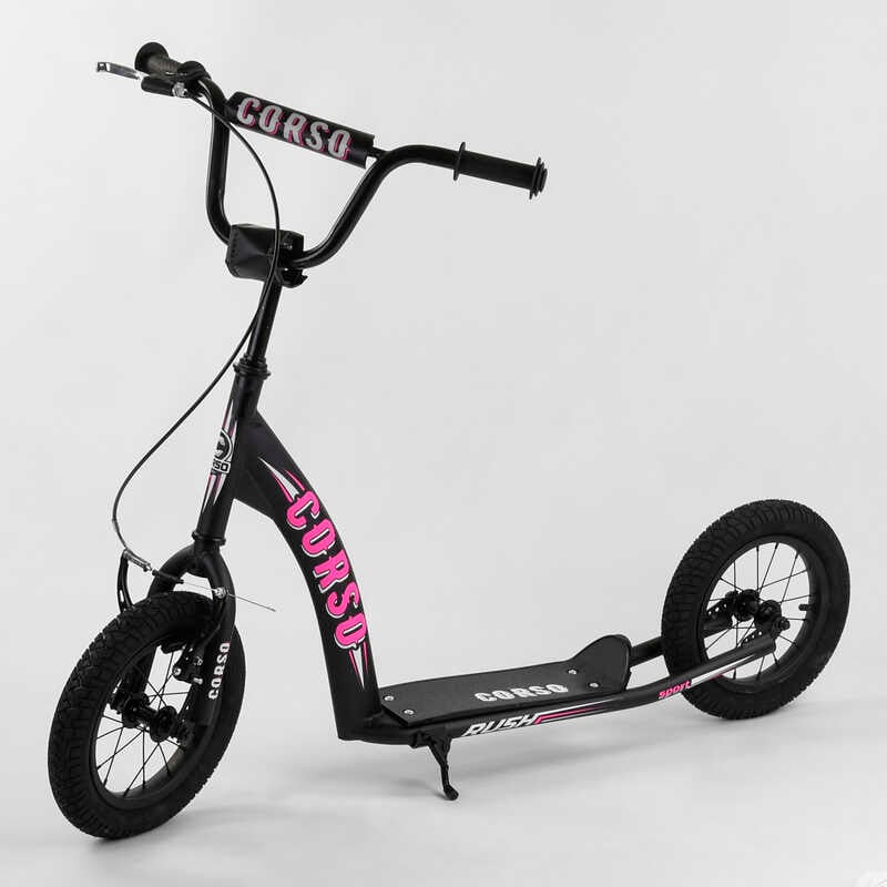 Самокат CR-T 9490 (1) “Corso“ колеса надувні 12``, ручне переднє гальмо