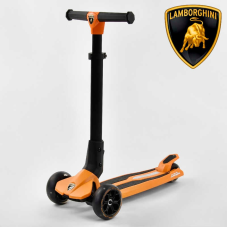 Самокат Lamborghini триколісний LB - 10200 (4) складане алюмінієве кермо, колеса PU зі світлом, в коробці