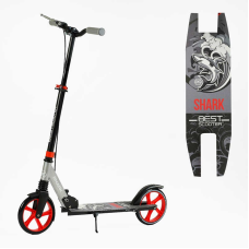 Самокат двоколісний “Best Scooter“ SH-25048 (4) “SHARK“, з ручним гальмом, затискач керма, колеса PU - 20 см, 1 амортизатор, в коробці