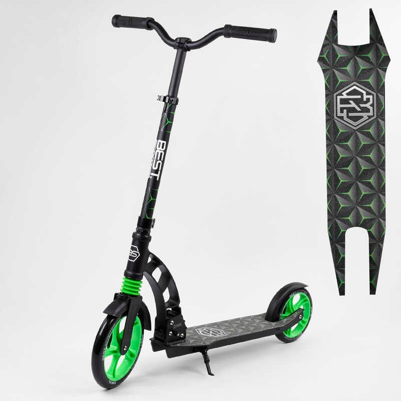 Самокат двоколісний “Best Scooter“ 62798 (2) колеса PU, d переднього колеса - 230мм, d заднього колеса - 180мм, 1 амортизатор передній, в коробці Самокат двоколісний “Best Scooter“ 62798 (2) колеса PU, d переднього колеса - 230мм, d заднього колеса - 180мм, 1 амортизатор передній, в коробці