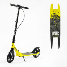 Самокат двоколісний “Skyper Unic“ UN-80064 (4) ручне дискове гальмо, колеса PU 200мм, 1 амортизатор передній, у коробці