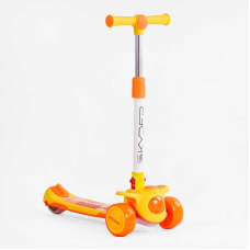 Самокат триколісний “Skyper“ BS-965 (8) колеса PU 125х40мм зі світлом, українське озвучуванння та підсвічування платформи, кермо складне, в пакеті