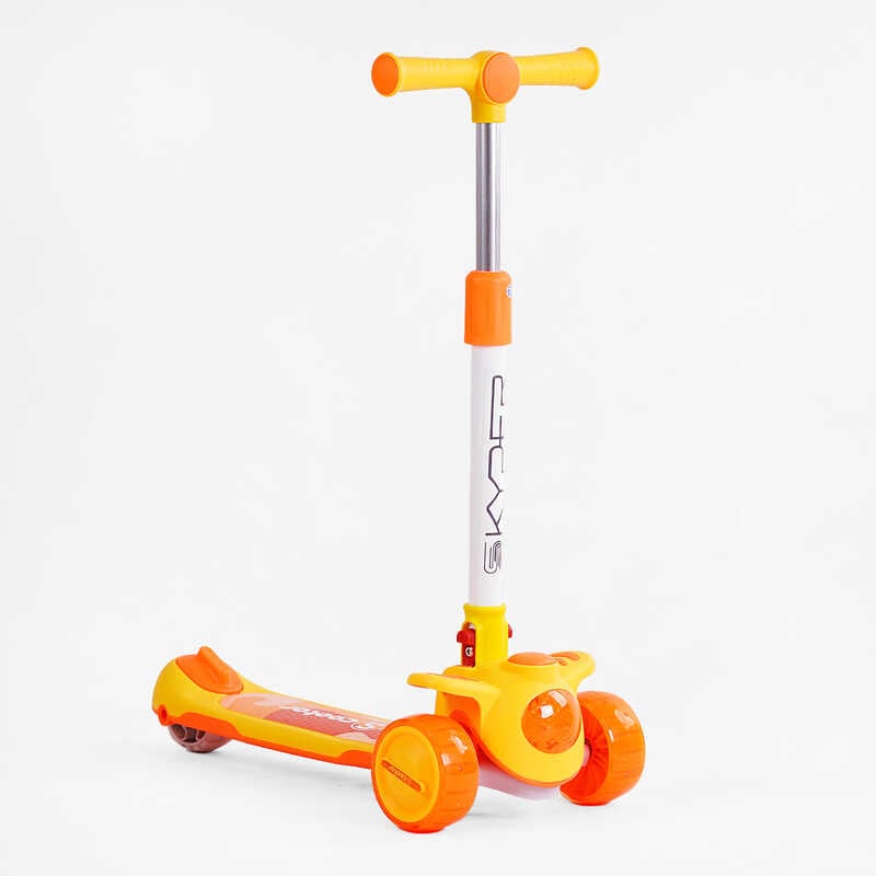 Самокат триколісний “Skyper“ BS-965 (8) колеса PU 125х40мм зі світлом, українське озвучуванння та підсвічування платформи, кермо складне, в пакеті