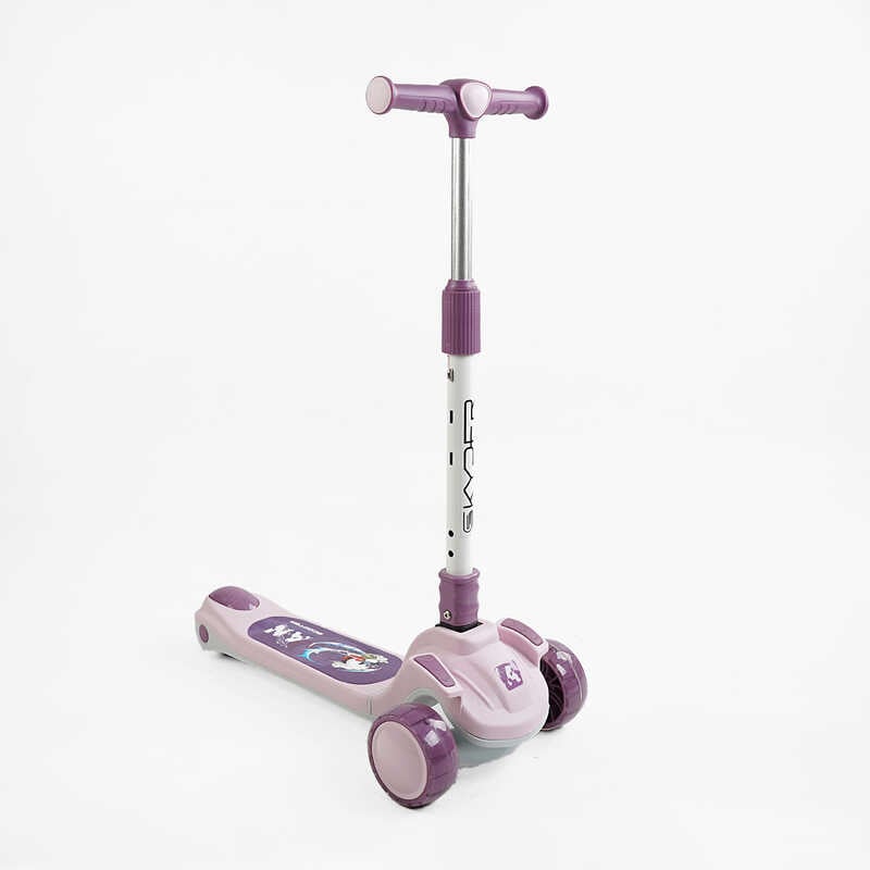 Самокат триколісний “Skyper“ RS-44902 (8) колеса PU 125х40мм зі світлом, музика та підсвічування платформи, кермо складне