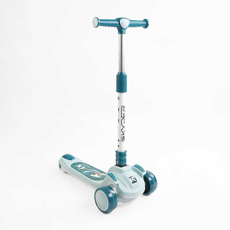 Самокат триколісний “Skyper“ RS-46204 (8) колеса PU 125х40мм зі світлом, музика та підсвічування платформи, кермо складне