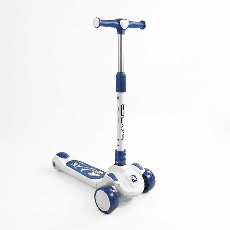 Самокат триколісний “Skyper“ RS-49500 (8) колеса PU 125х40мм зі світлом, музика та підсвічування платформи, кермо складне