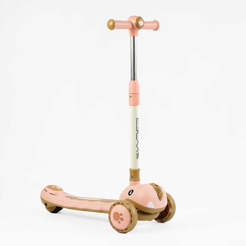 Самокат триколісний “Skyper“ SJ-02505 (6) колеса PU 125х40мм зі світлом, УКР. МУЗИКА та підсвічування платформи, кермо складне, в коробці