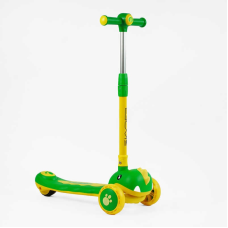 Самокат триколісний “Skyper“ SJ-03160 (6) колеса PU 125х40мм зі світлом, УКР. МУЗИКА та підсвічування платформи, кермо складне, в коробці