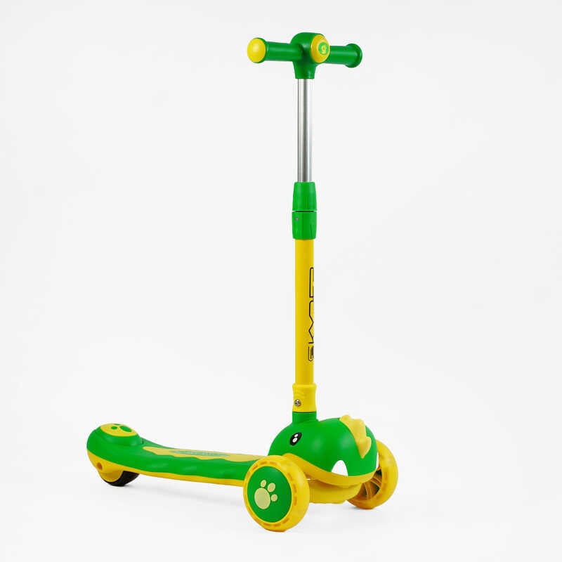 Самокат триколісний “Skyper“ SJ-03160 (6) колеса PU 125х40мм зі світлом, УКР. МУЗИКА та підсвічування платформи, кермо складне, в коробці