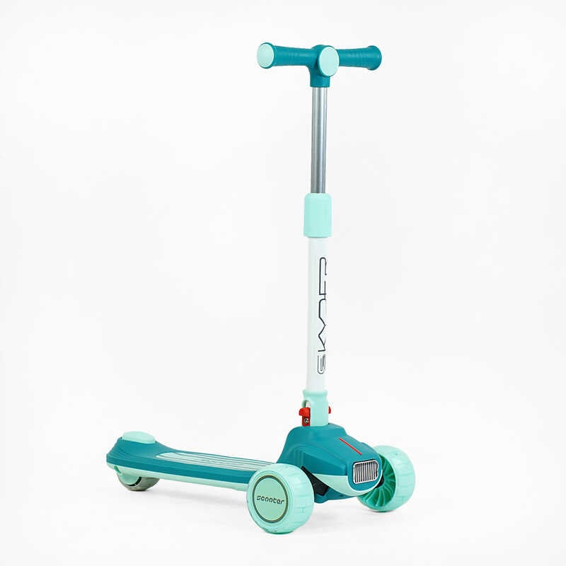 Самокат триколісний “Skyper“ Y-70522 (8) колеса PU 125х40мм зі світлом, музика та підсвічування платформи, кермо складне, в пакеті