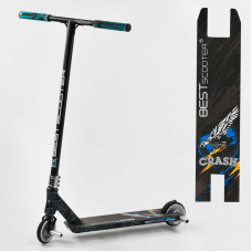 Самокат трюковий 37890 Best Scooter (4) “CRASH“ HIC-система, ПЕГІ, алюмінієвий диск і дека, колеса 110 мм PU, ширина керма - 57 см, в коробці