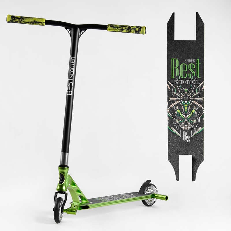 Самокат трюковий 53442 Best Scooter (4) HIC-система, ПЕГИ, алюмінієвий диск та дека, АНОДОВАНЕ ФАРБУВАННЯ, колеса PU, d = 110мм, ширина керма - 60 см Самокат трюковий 53442 Best Scooter (4) HIC-система, ПЕГИ, алюмінієвий диск та дека, АНОДОВАНЕ ФАРБУВАННЯ, колеса PU, d = 110мм, ширина керма - 60 см