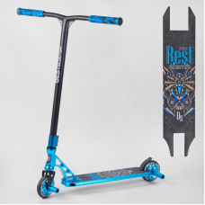 Самокат трюковий 53480 Best Scooter (4) HIC-система, ПЕГИ, алюмінієвий диск та дека, АНОДОВАНЕ ФАРБУВАННЯ, колеса PU, d=110 мм, ширина керма - 60 см