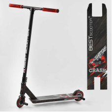 Самокат трюковий 67839 Best Scooter (4) “CRASH“ HIC-система, ПЕГИ, алюмінієвий диск і дека, колеса 110 мм PU, ширина керма - 57 см, в коробці