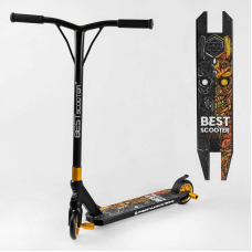 Самокат трюкових Best Scooter 51738 (1) HIC-система, Пегі, алюмінієвий диск і дека, колеса PU d-110 мм, ширина керма - 52 см, висота - 83 см, в коробці