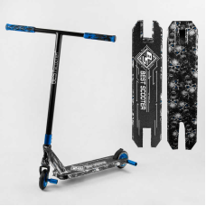 Самокат трюковий Best Scooter BS-99808 (4) HIC-система, ПЕГИ, алюмінієвий диск та дека з ПРИНТОМ, колеса PU, d = 110мм, ширина керма - 60 см, в коробці