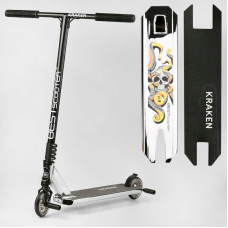 Самокат трюковий KR-82080 Best Scooter (4) “Kraken“ HIC-система, ПЕГИ, алюмінієвий диск та дека, АНОДОВАНИЙ, колеса PU 110 мм, ширина керма 58 см